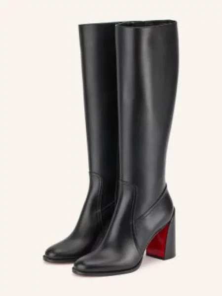 Christian Louboutin Kozačky Iranina černá