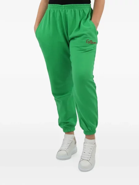 Pantaloni Follovers alergare cu autograf verde