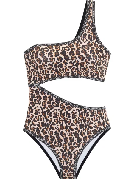 Copenhagen Studios Costum de baie întreg bej / maro / maro închis alb