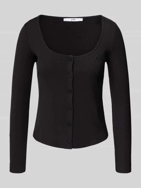 Góra od piżamy z fakturowanym wzorem model ‘Lia’ Guess czarna