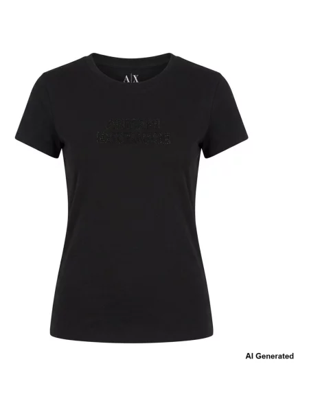 Armani Exchange Tricou negru