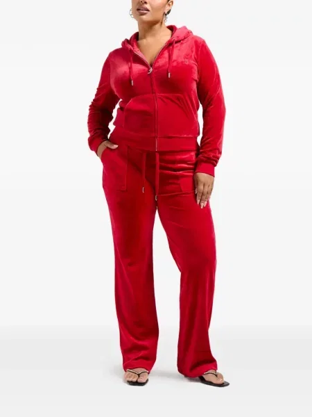 Велур бягане панталон Juicy Couture червено