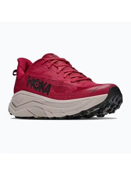 Încălțăminte de alergare pentru bărbați HOKA Challenger 8 red agate/river rock grey gri