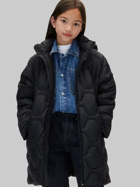 Calvin Klein Jeans jachetă lungă pentru copii negru