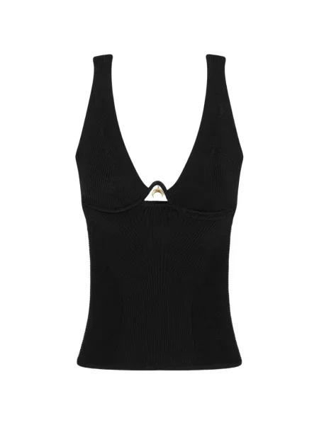 Top Marine Serre tricotate negru
