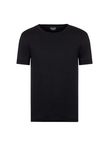Tricou Giorgio Armani cu decolteu rotund negru