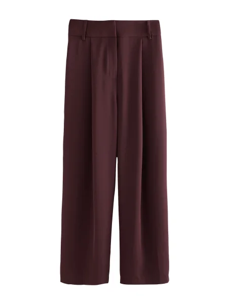 Next Pantaloni cutați burgundy roșu