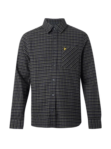 Lyle & Scott Cămașă Tartan albastru / galben / negru alb