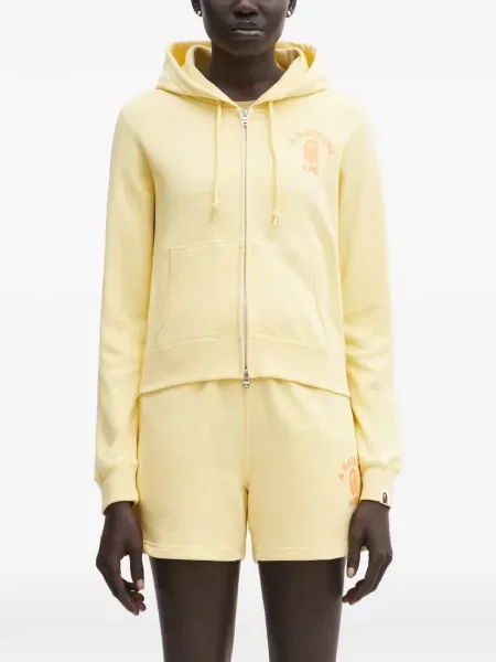 Hanorac cu glugă A Bathing Ape® cu imagine galben
