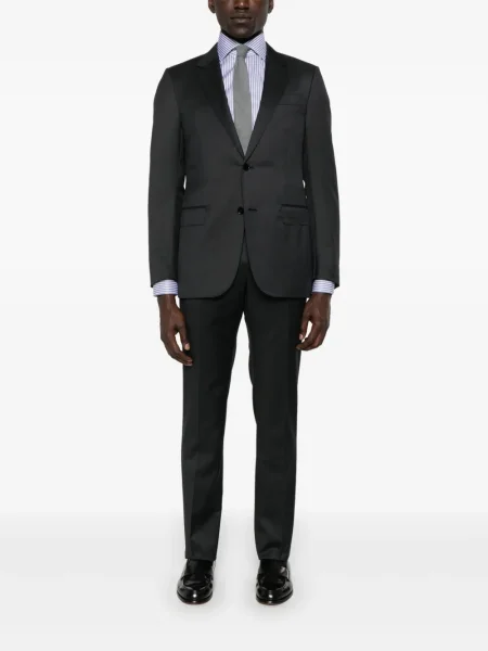 Costum Zegna de lână de costum gri