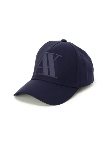 Czapka z daszkiem Armani Exchange niebieska