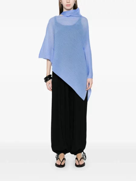 Poncho Issey Miyake albastru