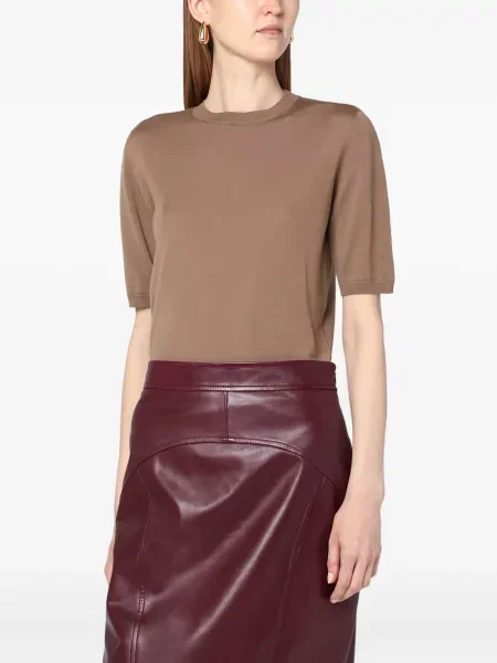 Tricou Max Mara de lână maro