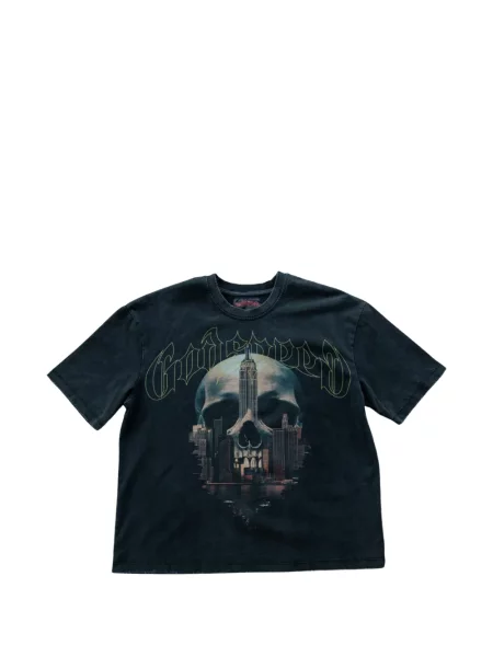 Tricou Godspeed cu imagine negru