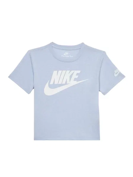 Nike Sportswear Tricou FUTURA EVERGREEN albastru deschis alb