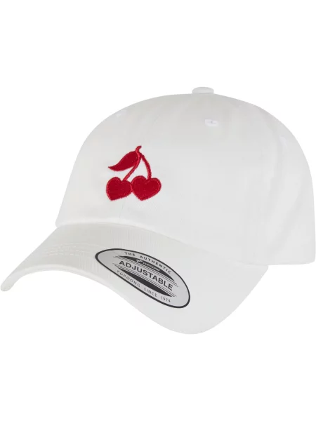 Mister Tee Čepice Heart Cherries jasně červená bílá
