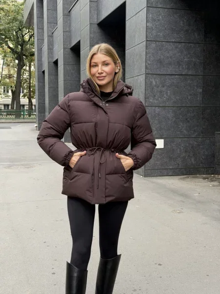 Пуховик UVENTUM коричневий