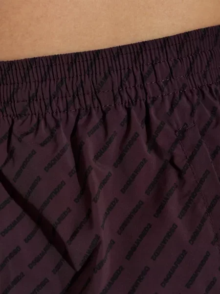 Slip de baie Dsquared2 cu imagine violet