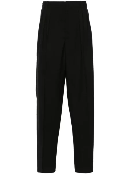 Pantaloni Kenzo de lână plisate negru
