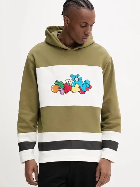 Dukserica Inbetweeners s kapuljačom s uzorkom zelena