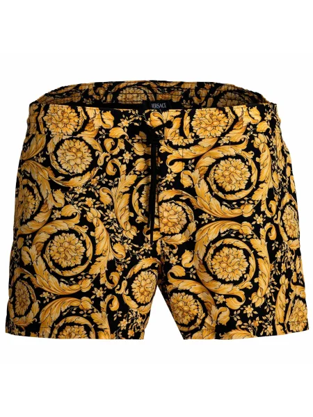 Spodní díl plavek Versace s potiskem černý