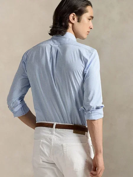 Polo Ralph Lauren koszula regular z kołnierzykiem button-down niebieski