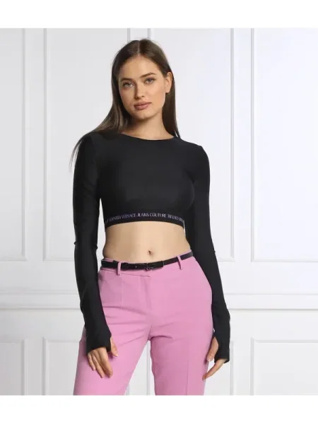 Farmer felső Versace Jeans Couture fekete