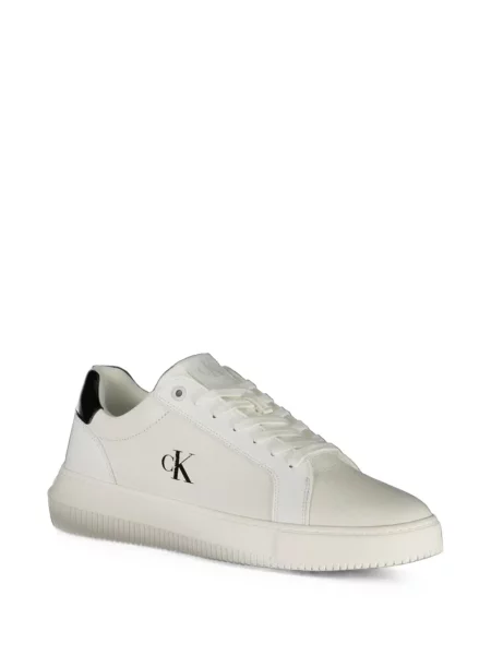 Sneakerși Calvin Klein cu autograf alb
