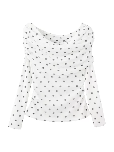 MANGO Tricou NEVADO negru alb