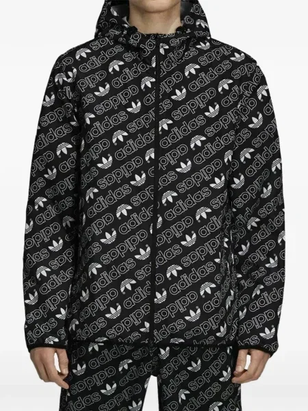 Pruhované krajkové pruhované tričko Adidas s vázáním šedé