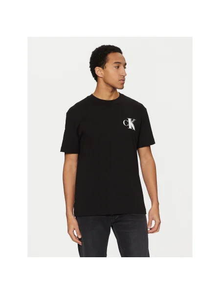 Calvin Klein Jeans Póló Regular Fit fekete