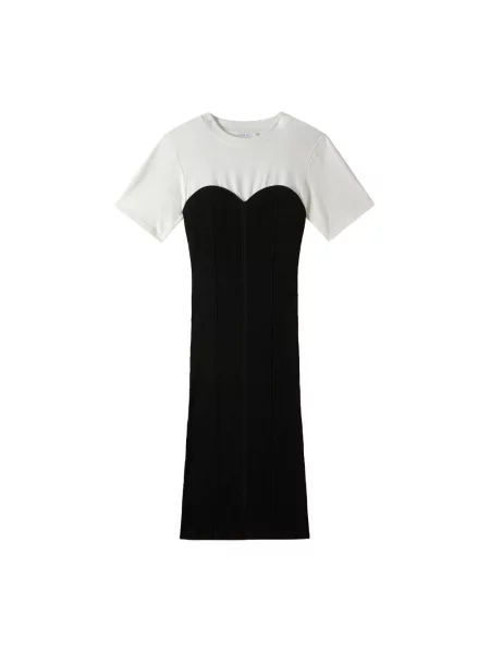 Sukienka koszulowa Patrizia Pepe z dżerseju biała