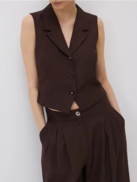 Жилет Reserved коричневый