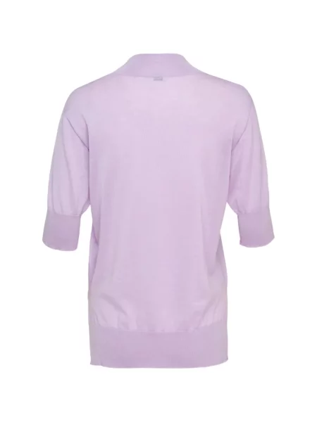 Top Jil Sander din cașmir violet