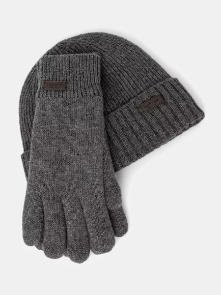 Шерстяная кепка Barbour синяя