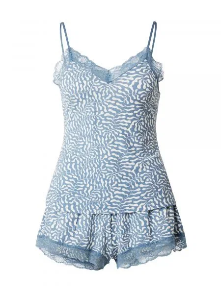 Hunkemöller Kratke hlače za spavanje Cami plava bijela