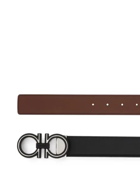 Cu centură reversibil curea Ferragamo negru