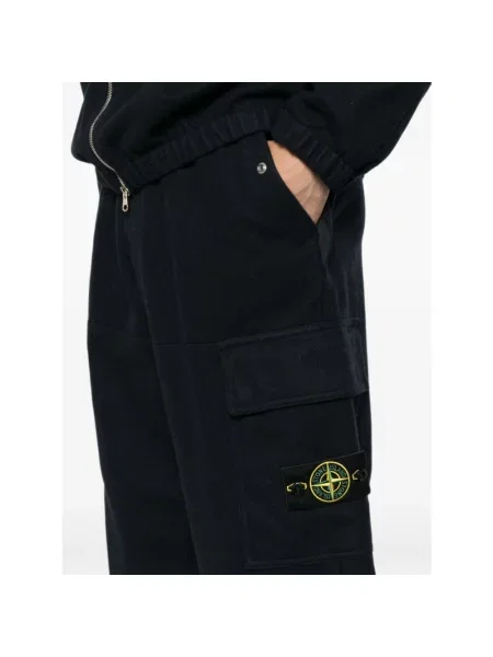 Spodnie dresowe Stone Island z kamieniami niebieskie