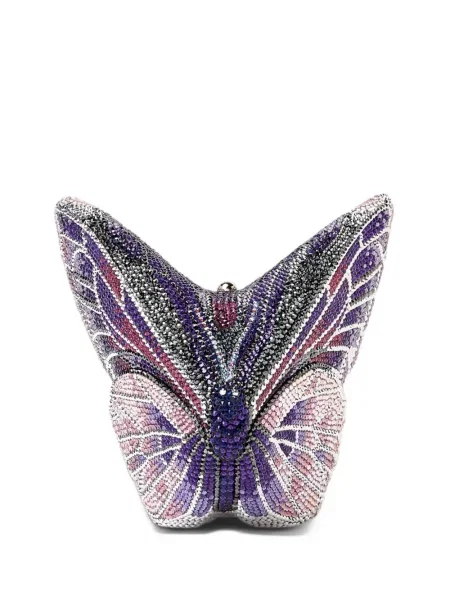 Geantă plic Judith Leiber violet