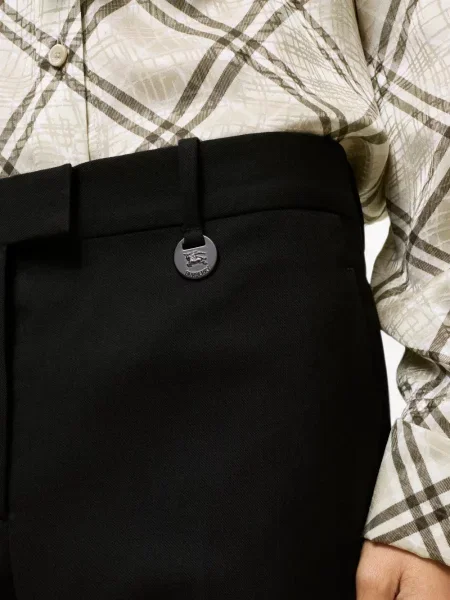 Pantaloni Burberry de lână negru