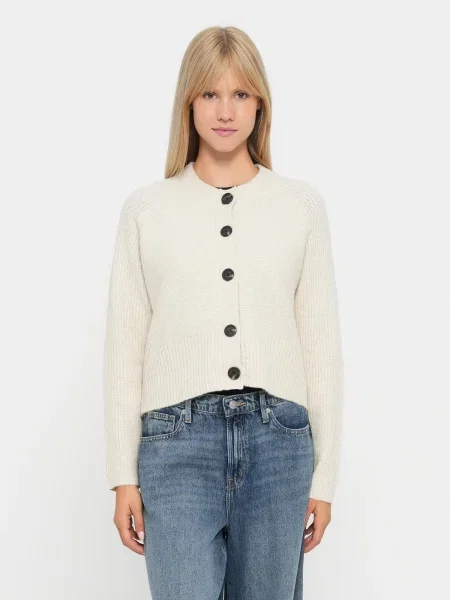 VERO MODA Geacă tricotată VMBANG ecru