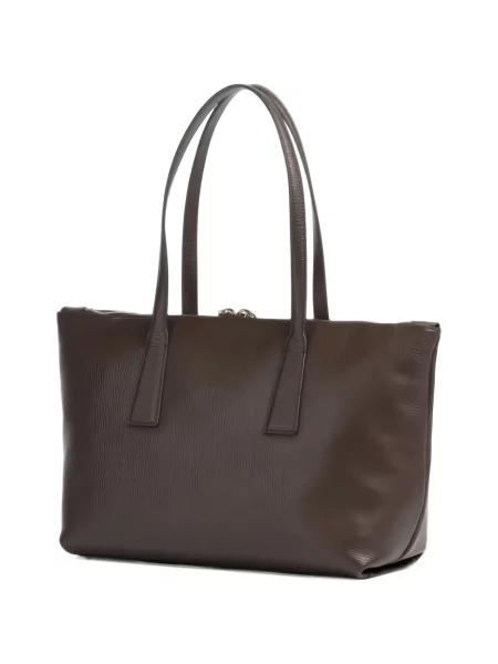 Geantă shopper Furla din piele maro