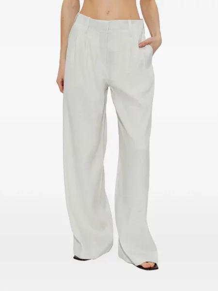 Pantaloni Samsøe Samsøe cu picior lat