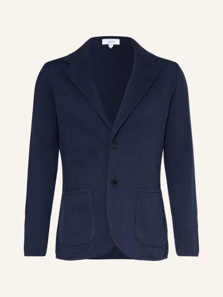 Lardini Pletené Sako Extra Slim Fit tmavě modrá