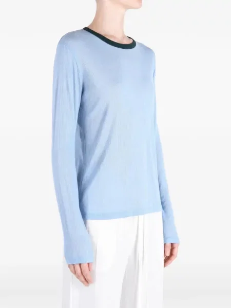 Lung tricou Baserange albastru