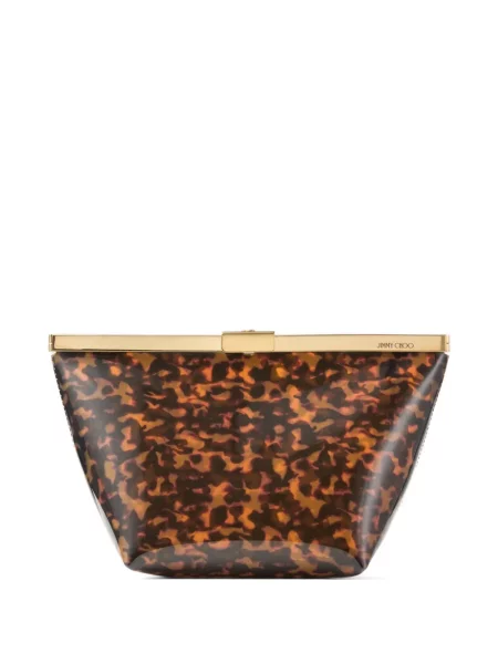 Geantă plic Jimmy Choo maro