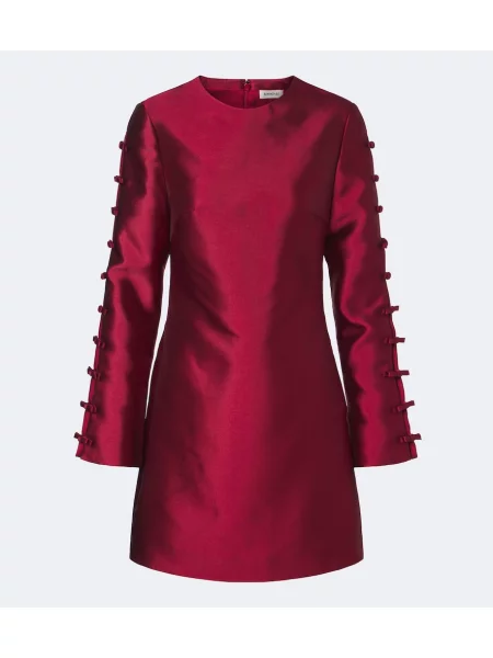 Rochie Simkhai cu funde din satin roșu