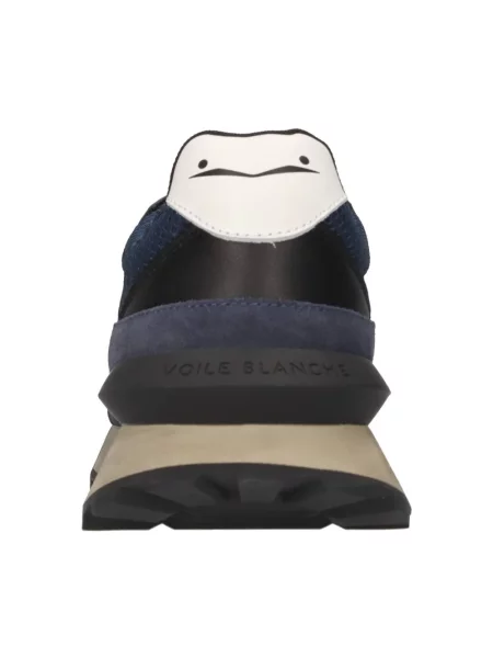 Sneakersy Voile Blanche skórzane niebieskie