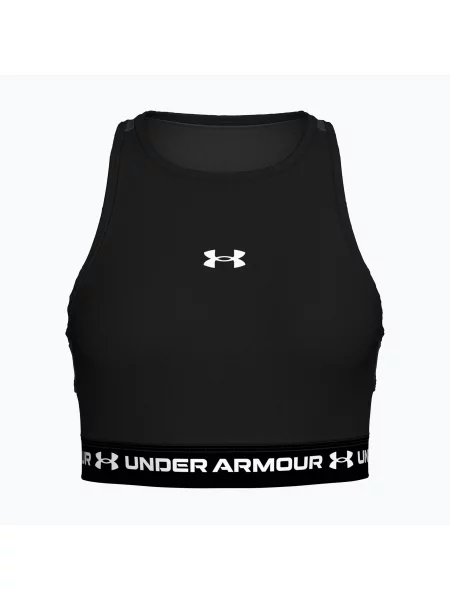 Top de antrenament pentru femei Under Armour HeatGear Mesh Tank ultimate black/white alb
