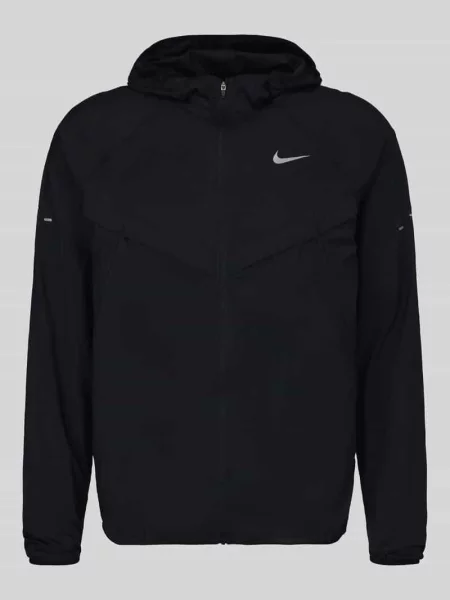Kurtka treningowa o kroju regular fit z czystej bawełny model STRIDE' Nike Training czarna